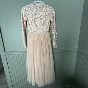 Needle and Thread dress Tempest Bodice Ballerina dress in Pink